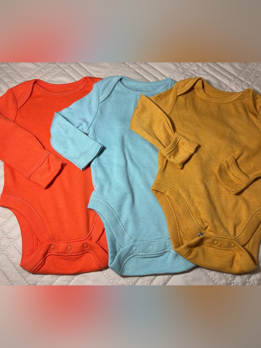 Old Navy 0-3M Long-Sleeve Onesies 3-Pack